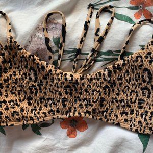 holister cheetah print bathing suit